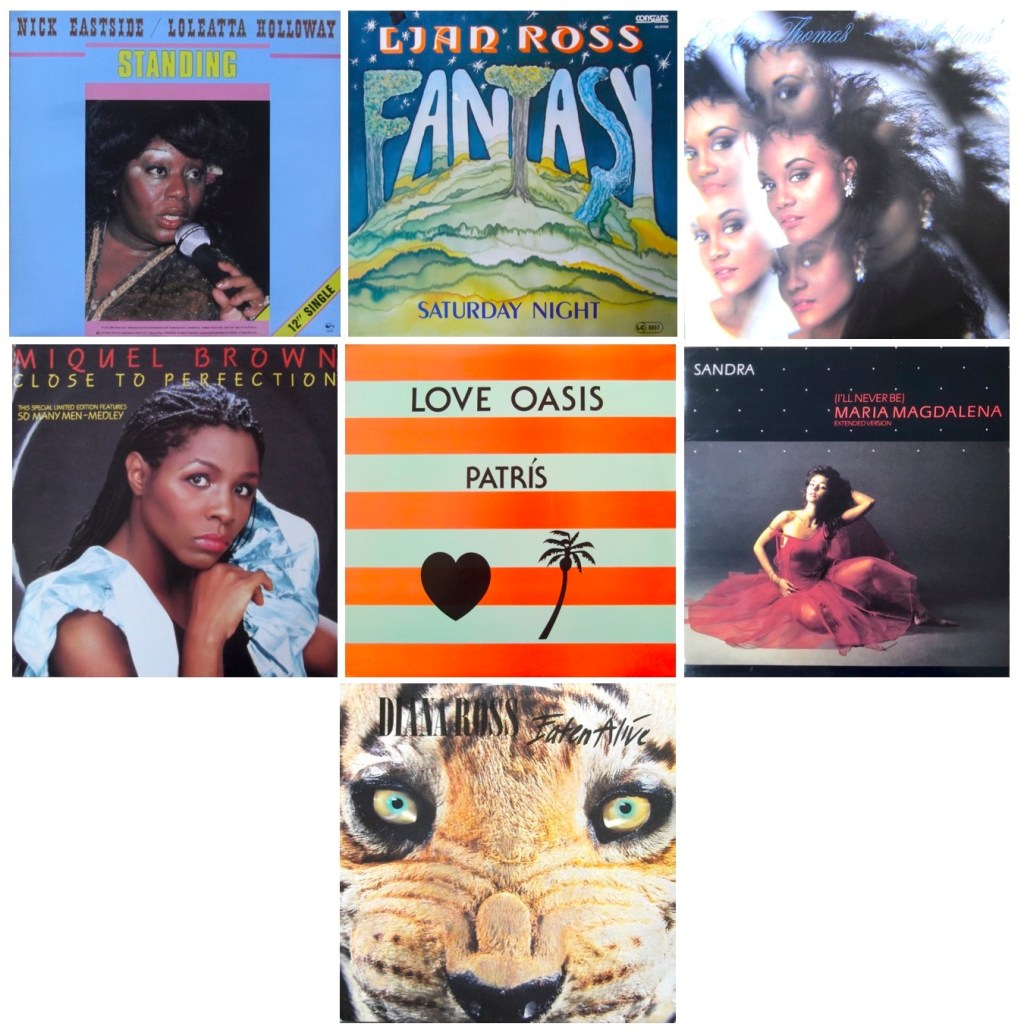 Hi-NRG & Italo Disco Charts 14th September 1985: Evelyn Thomas, Diana Ross, Nick Eastside & Loleatta Holloway, Miquel Brown, Patris, Lian Ross &&nbsp;Sandra