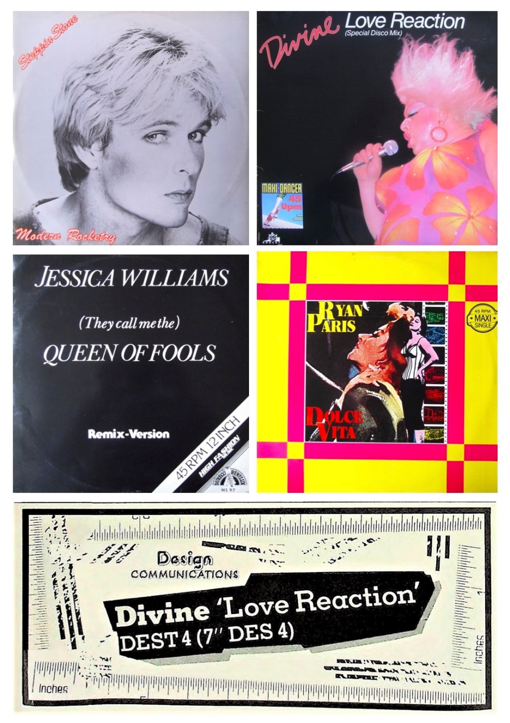 Boystown Disco, Hi-NRG & Italo Disco Charts 3rd & 10th September 1983: Divine, Ryan Paris, Modern Rocketry & Jessica&nbsp;Williams