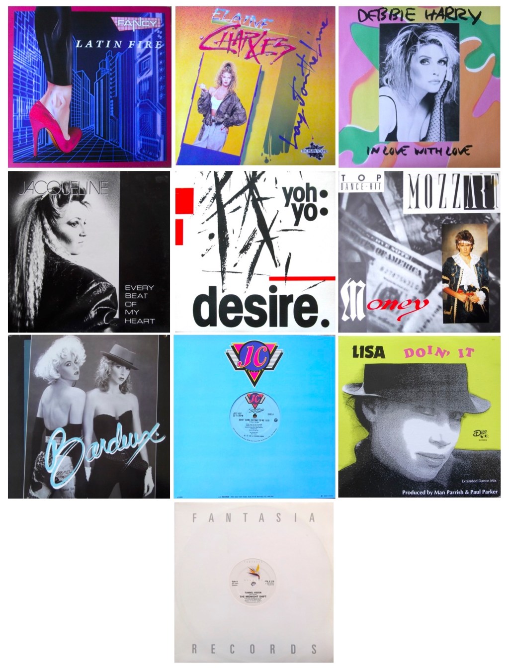 US Hi-NRG Chart June 1987: Elaine Charles (Remix), Bardeux, Mozzart, Debbie Harry, Jacqueline, Yoh-Yo, The Midnight Shift, Suzy Q, Fancy &&nbsp;Lisa